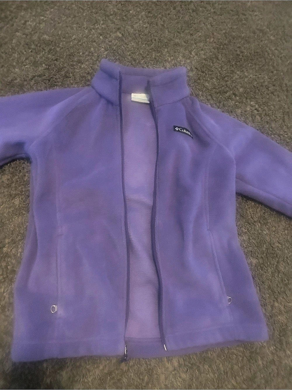 Columbia Benton Springs Full Zip Fleece Jacket Purple Medium
